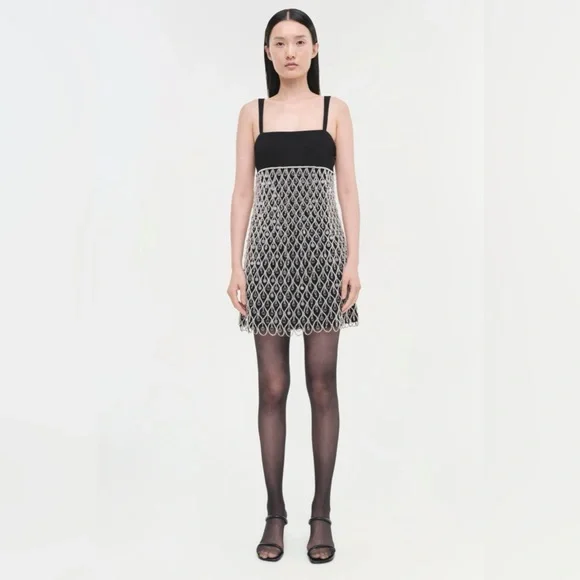 SIMKHAI Sallie Dress Size 4 $1,350.00 Embellished Beaded - Picture 6 of 16